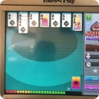 Solitaire on computer screen